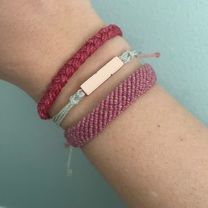 Pura Vida bracelet stack 💕💙